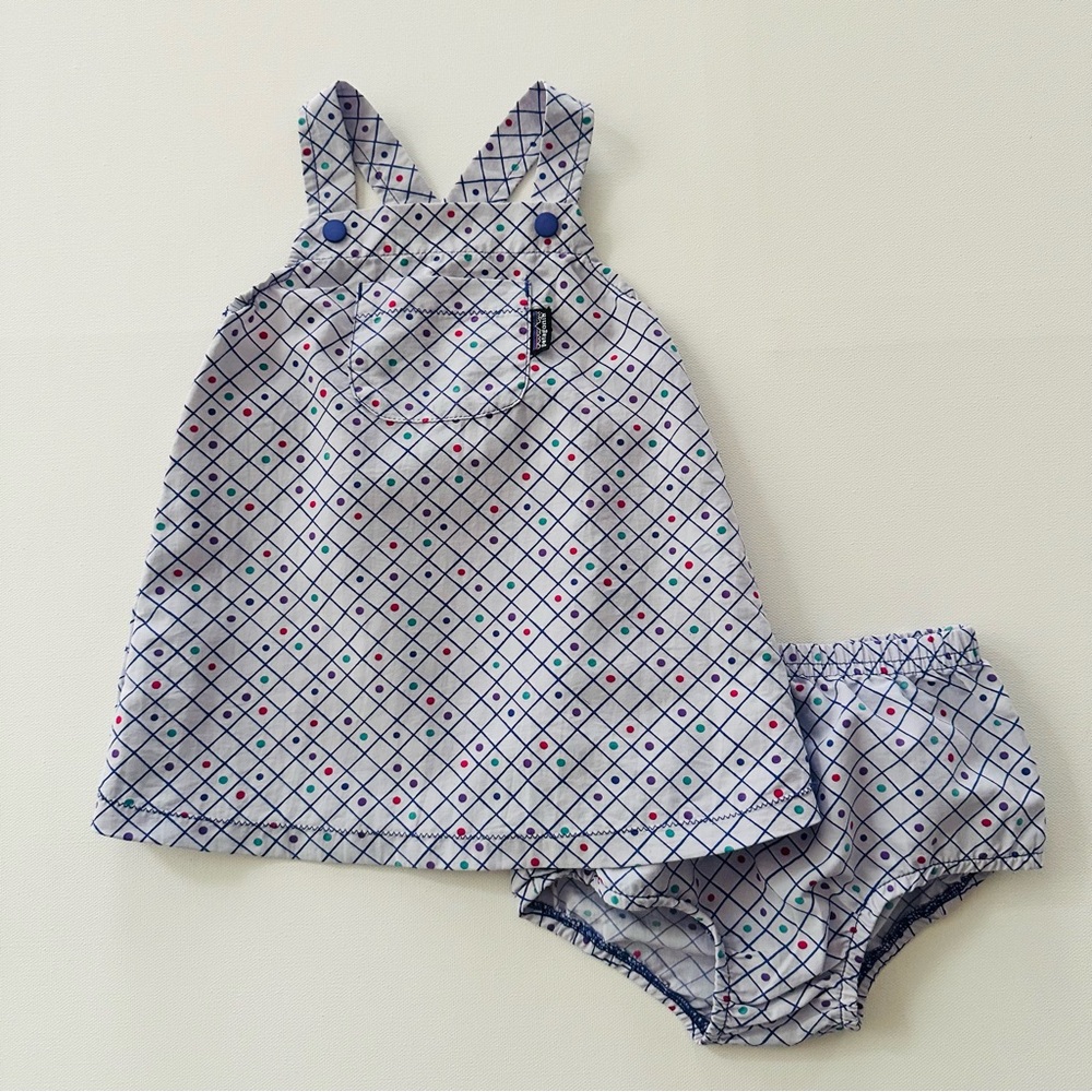Patagonia 12 Months Baby Girl Baggies Apron Dress Set Summer